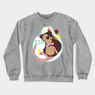 royal nap, sleepy rat Crewneck Sweatshirt